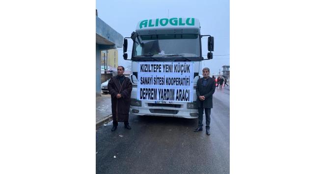 Mardinli esnaflar deprem bölgesine tırla yardım gönderdi