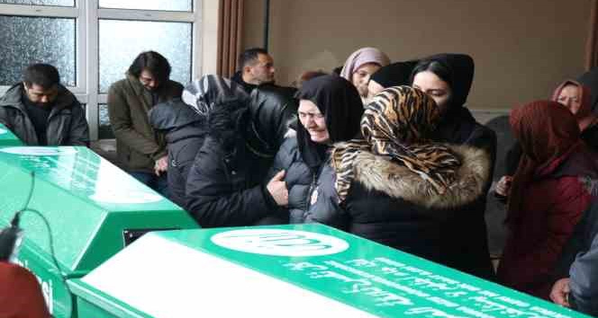 Depremde hayatını kaybeden 6 kişi son yolculuğuna uğurlandı