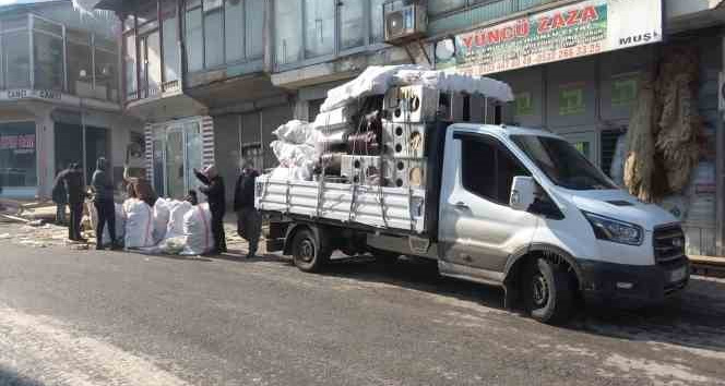 Muş’tan deprem bölgesine 600 soba gönderildi
