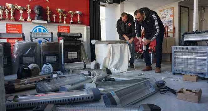 Atıl durumdaki ısıtıcılar depremzedeler için tamir ediliyor