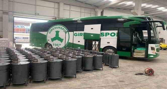 Giresunspor takım otobüsü afet bölgesine hareket etti