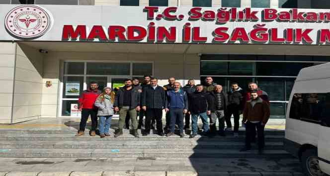 Mardin’de 10 sağlık çalışanı deprem bölgesine gönüllü olarak yola çıktı