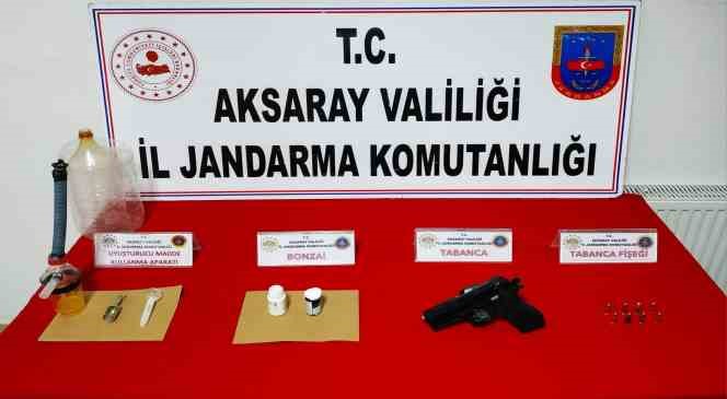 Aksaray Jandarma’dan uyuşturucu operasyonu