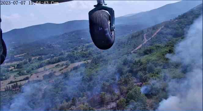 Çanakkale’deki orman yangınında yaklaşık 1 dönüm alan zarar gördü