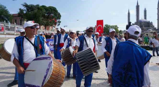 Kırkpınar&rsquo;ın &ouml;nemli rit&uuml;ellerinden olan &rsquo;Ağa Karşılaması&rsquo; yapıldı
