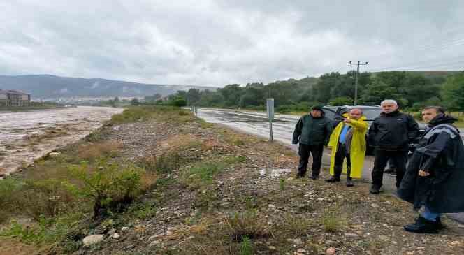 Mengen-Pazarköy yolu trafiğe kapandı