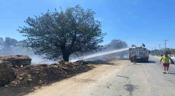 Bodrum Belediyesi ekipleri yangınlara müdahalede destek oldu