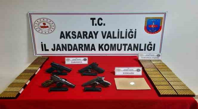 &Ccedil;elik kasadan 4 tabanca 1865 mermi &ccedil;ıktı
