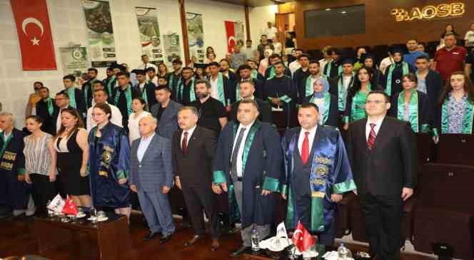AOSB Teknik Bilimler MYO&rsquo;dan 110 &ouml;ğrenci mezun oldu
