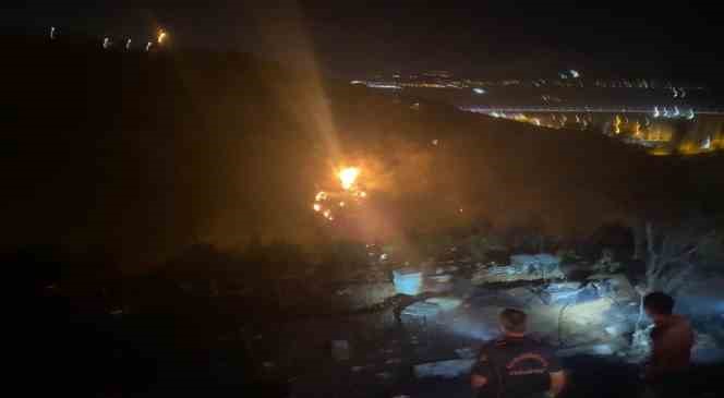 Kahramanmaraş&rsquo;ta yaklaşık 7 d&ouml;n&uuml;ml&uuml;k zeytinlik arazi k&uuml;l oldu
