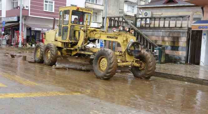 Selin vurduğu Piraziz ilçesinde temizlik çalışmaları başladı