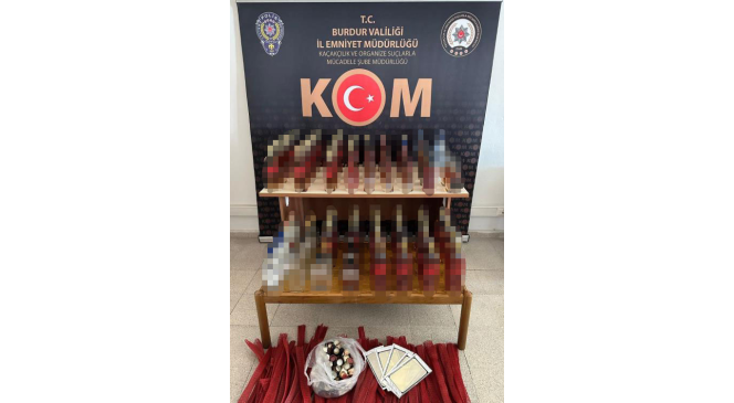 Burdur&rsquo;da ka&ccedil;ak alkol operasyonu: &Ccedil;ok sayıda malzeme ele ge&ccedil;irildi
