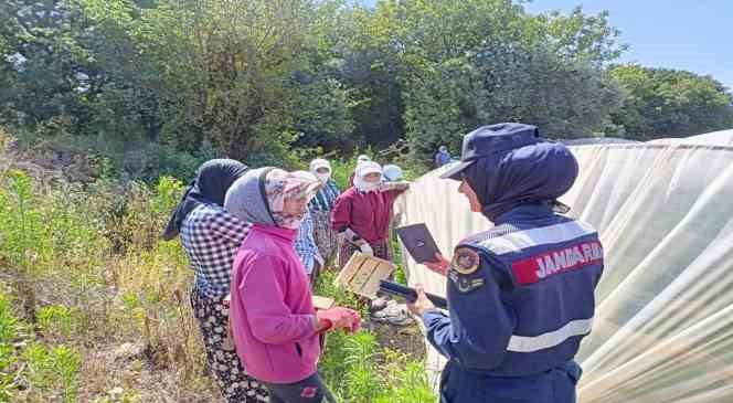 Aydın jandarması kadınları bilgilendirdi