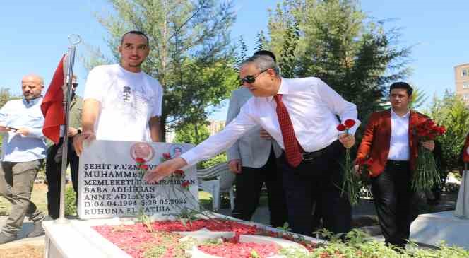 Diyarbakır’da 15 Temmuz Demokrasi ve Milli Birlik Günü etkinlikleri şehitlik ziyaretleriyle başladı