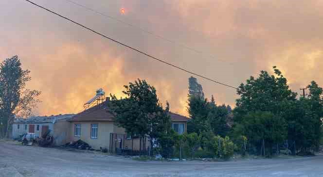 &Ccedil;anakkale&rsquo;de orman yangınına havadan ve karadan m&uuml;dahale ediliyor 
