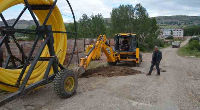 Alucra il&ccedil;esinde doğalgaz altyapı &ccedil;alışması kurban kesilerek başladı

