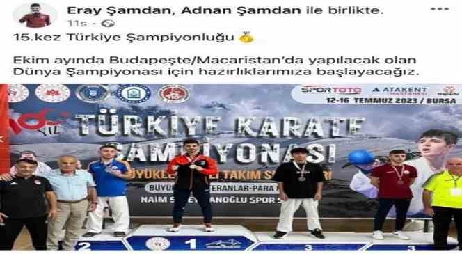 Eray Şamdan 15. kez Türkiye şampiyonu