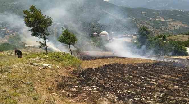 Osmaniye’de ormana sıçrayan anız yangını söndürüldü