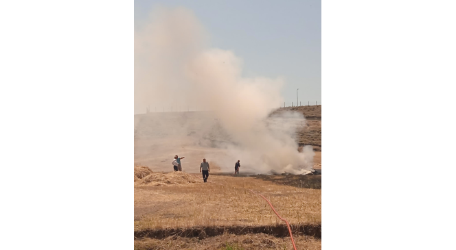 Ağrı’da tarla yangını