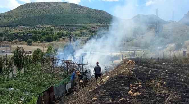 Amasya'da bağ evinde korkutan yangın