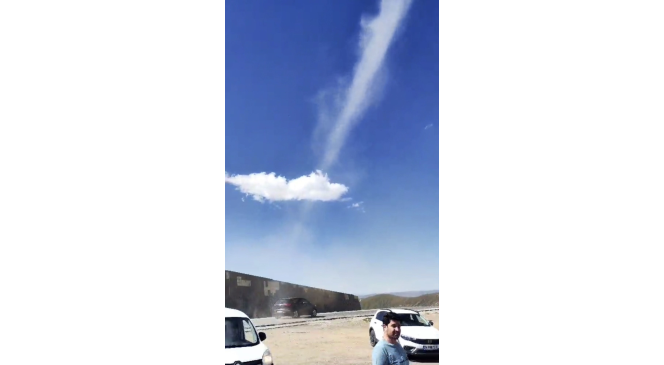 Nemrut kalderasında hortum