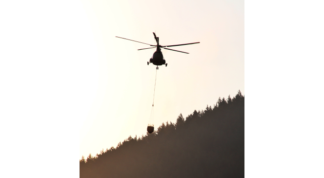 Orman yangınları fotoğraf karelerinde
