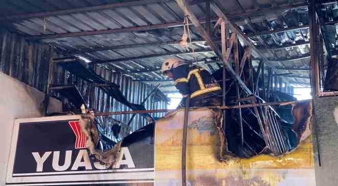 Tokat’ta sanayi sitesinde çıkan yangın korkuttu