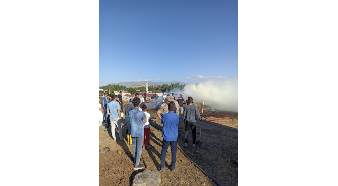 Ağrı&rsquo;da bir bah&ccedil;e k&uuml;le d&ouml;nd&uuml;
