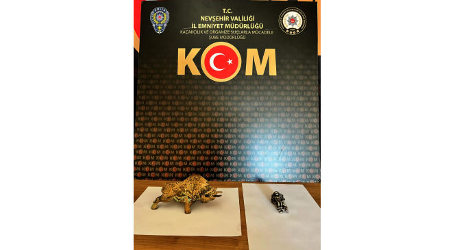 Nevşehir’de yakın döneme ait 5 tarihi eser ele geçirildi