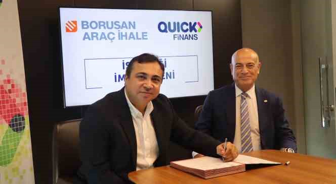 Quick Finans ve Borusan Ara&ccedil; İhale, ikinci el ara&ccedil; finansmanında iş birliğine imza attı
