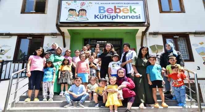 Mamak’ta kütüphane bahçesine uzay küresi kuruldu