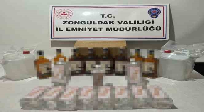 Alaplı’da kaçak içki operasyonu