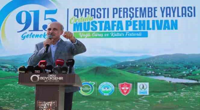 TBMM Başkanı Kurtulmuş, 915’inci Güreş Festivali’ne katıldı