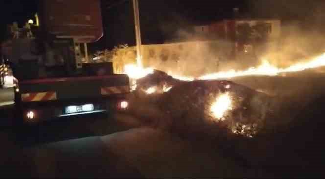 Uzunk&ouml;pr&uuml;&rsquo;de ormanlık alanda korkutan yangın
