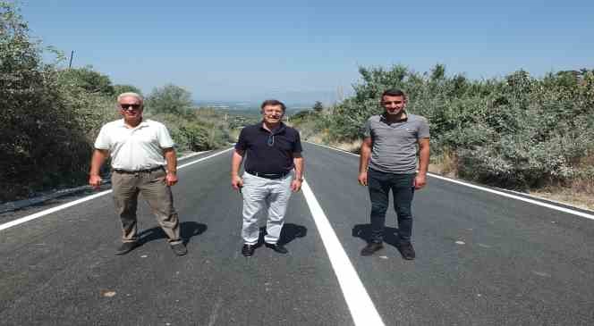 Burhaniye’de Dutluca yolu tamamlandı