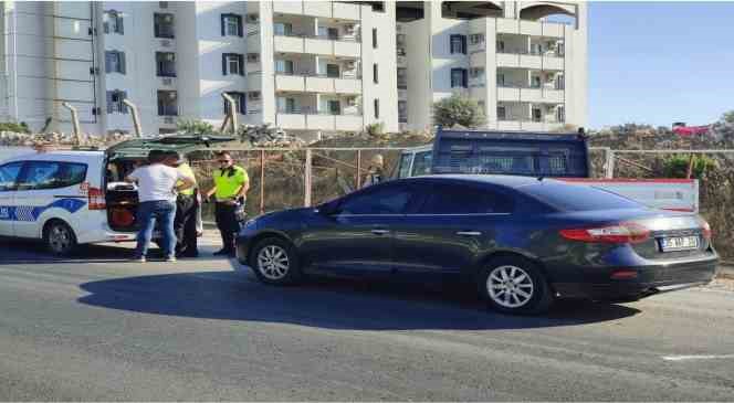 Çakarlı araç trafikten men edildi