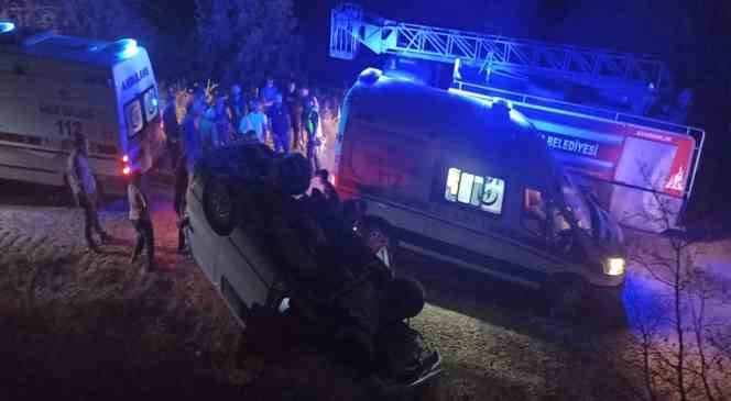 Tunceli’de freni boşalan araç takla attı: 7 yaralı