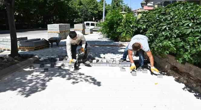 Isparta Belediyesi’ den begonit taş çalışması