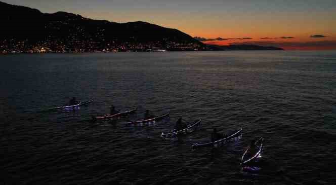 Ordu gecelerinde kano şöleni