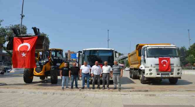 Koçarlı Belediyesi, İncirliova Belediyesi’ne kamyon tahsis etti