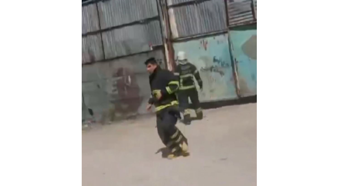 &Ouml;nce alev alev yandı, sonra bomba gibi patladı

