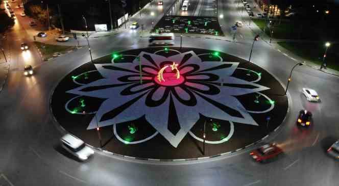 Turgutlu Alparslan Türkeş Kavşağı’nın yeni görünümü beğenildi