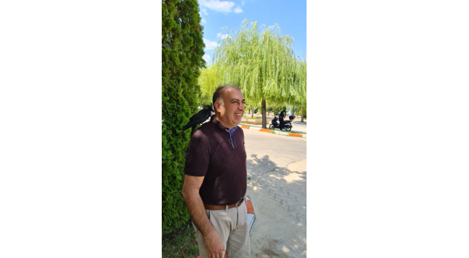 Sıcaktan bunalan kargaya su i&ccedil;irdi
