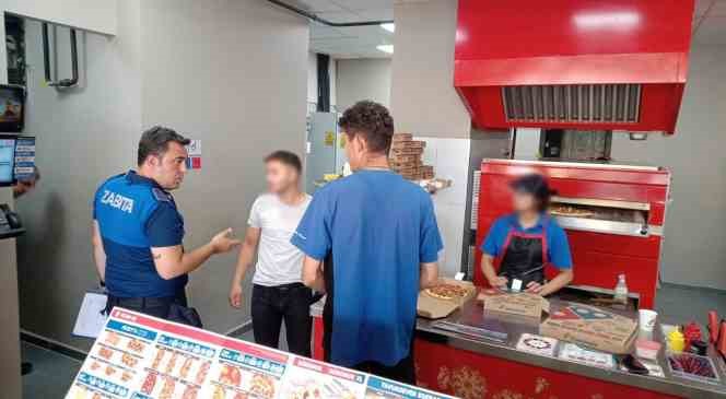 Çaycuma’da pizzacılara denetim gerçekleştirildi