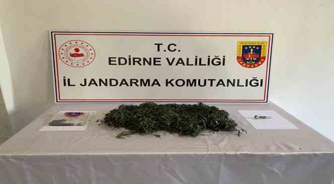 Edirne’de jandarmadan uyuşturucu operasyonu