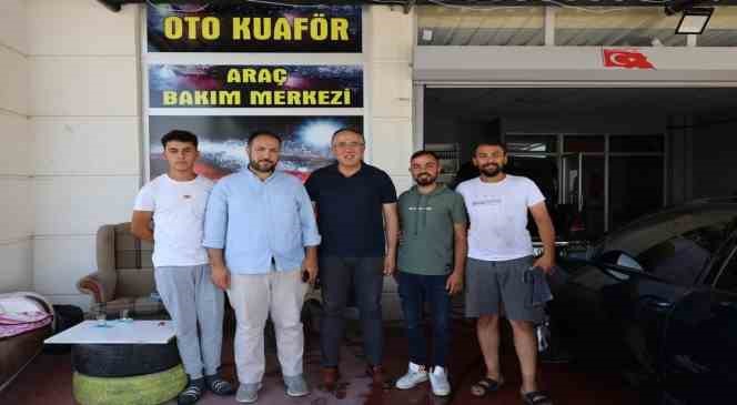 Başkan Savran, esnaf ziyaretinde
