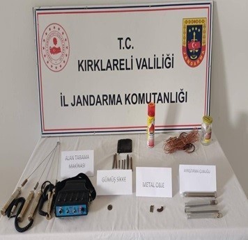 Kırklareli&rsquo;nde g&uuml;m&uuml;ş sikke ele ge&ccedil;irildi
