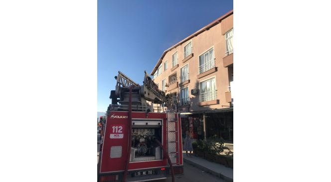 Burdur’da ev yangını