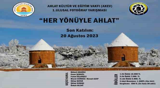 Ahlat&rsquo;ta ulusal fotoğraf yarışması d&uuml;zenlenecek
