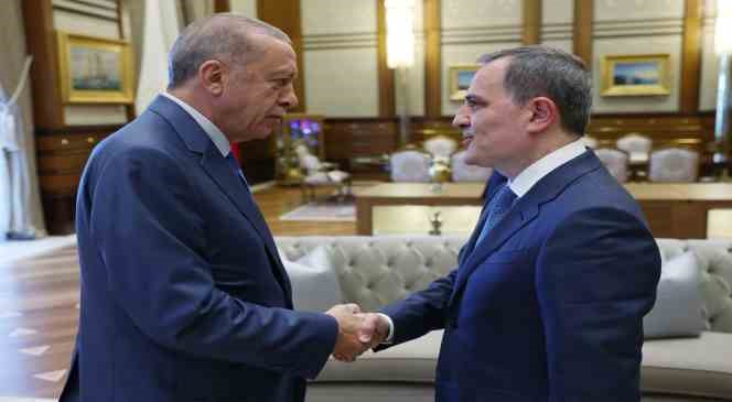 Cumhurbaşkanı Erdoğan Azerbaycan Dışişleri Bakanı Bayramov’u kabul etti
